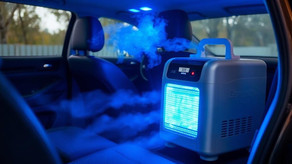 Luktsanering med ozon hos Cypressvägens biltvätt - Gör det själv